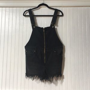 Zip front Short Overalls - M
